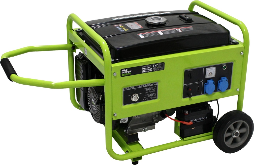 Benzine generator 6 kW Power Mac