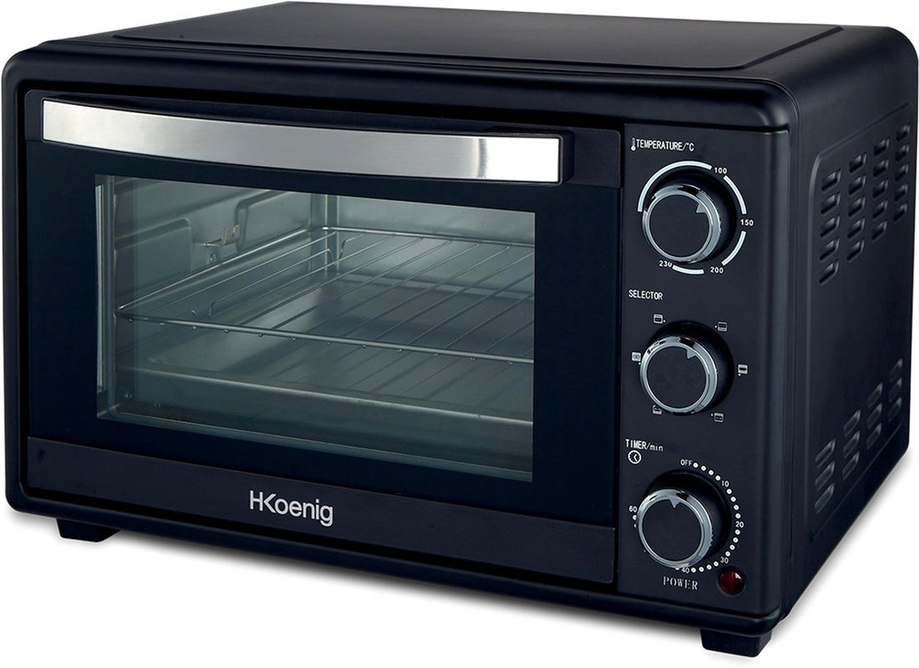 four électrique 1500W bureau 25L 4 modes de cuisson H.Koenig FO25