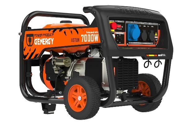 gerador de gasolina de arranque eléctrico Genergy Astún 7000W 230V