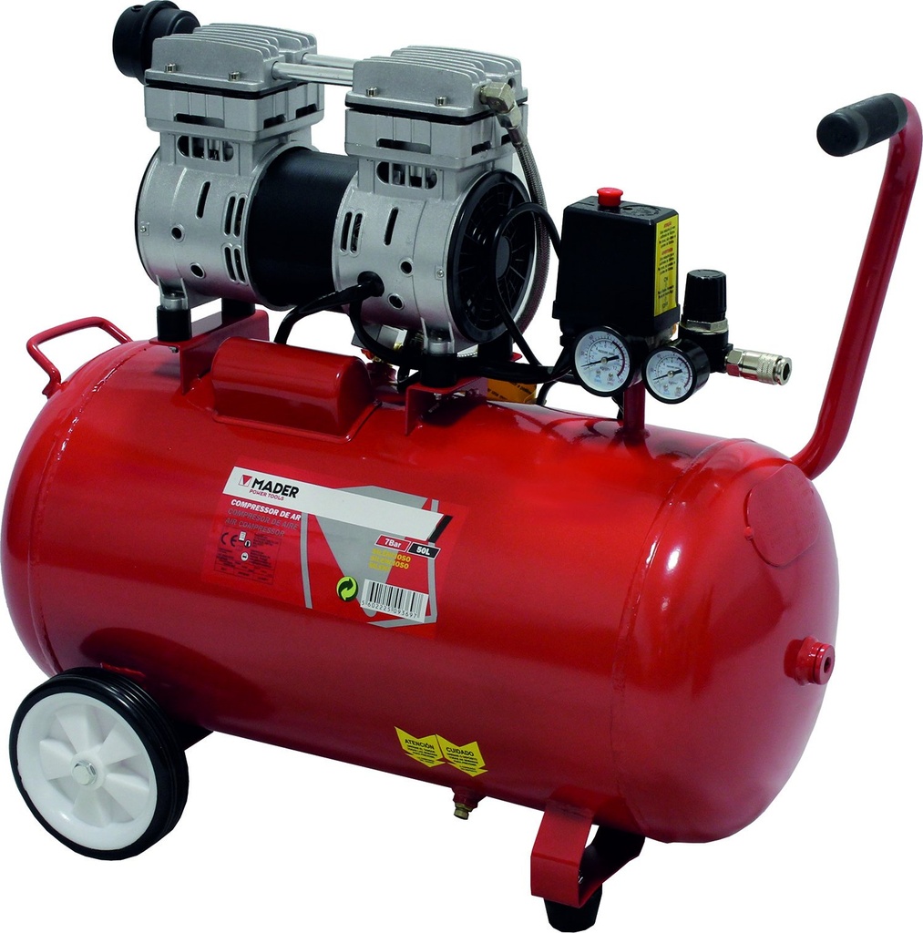 Air compressor 50 liters 1HP Silent Mader