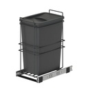 Contenedor reciclaje extracción manual 35L gris antracita mueble cocina - Emuca
