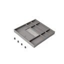 Cajón organizador para armarios Quartz, 440mm (M60), Eco-piel y madera, Titanio - Emuca