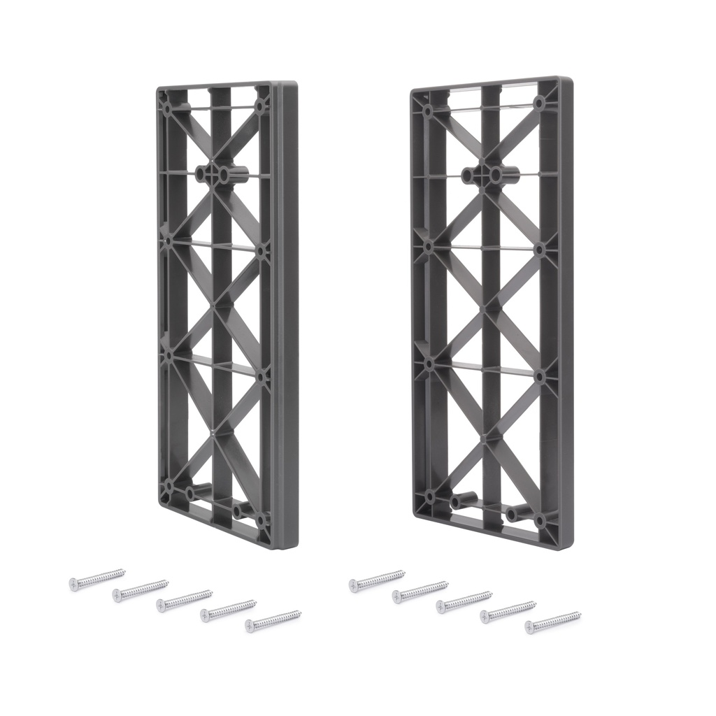 Suplemento lateral colgador abatible Sway para armario, Plástico, Titanio - Emuca