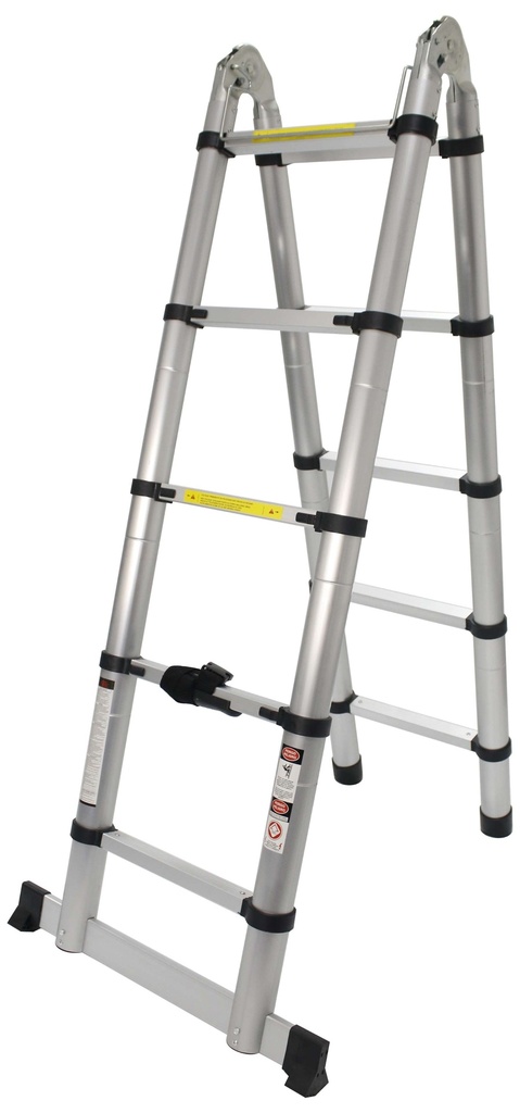 Escalera Extensible, Articulada, 5+5P, Aluminio - MADER®