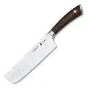 Cuchillo Usuba Sakura 17cm acero inoxidable mango madera de Pakka forjado martillado 3 Claveles