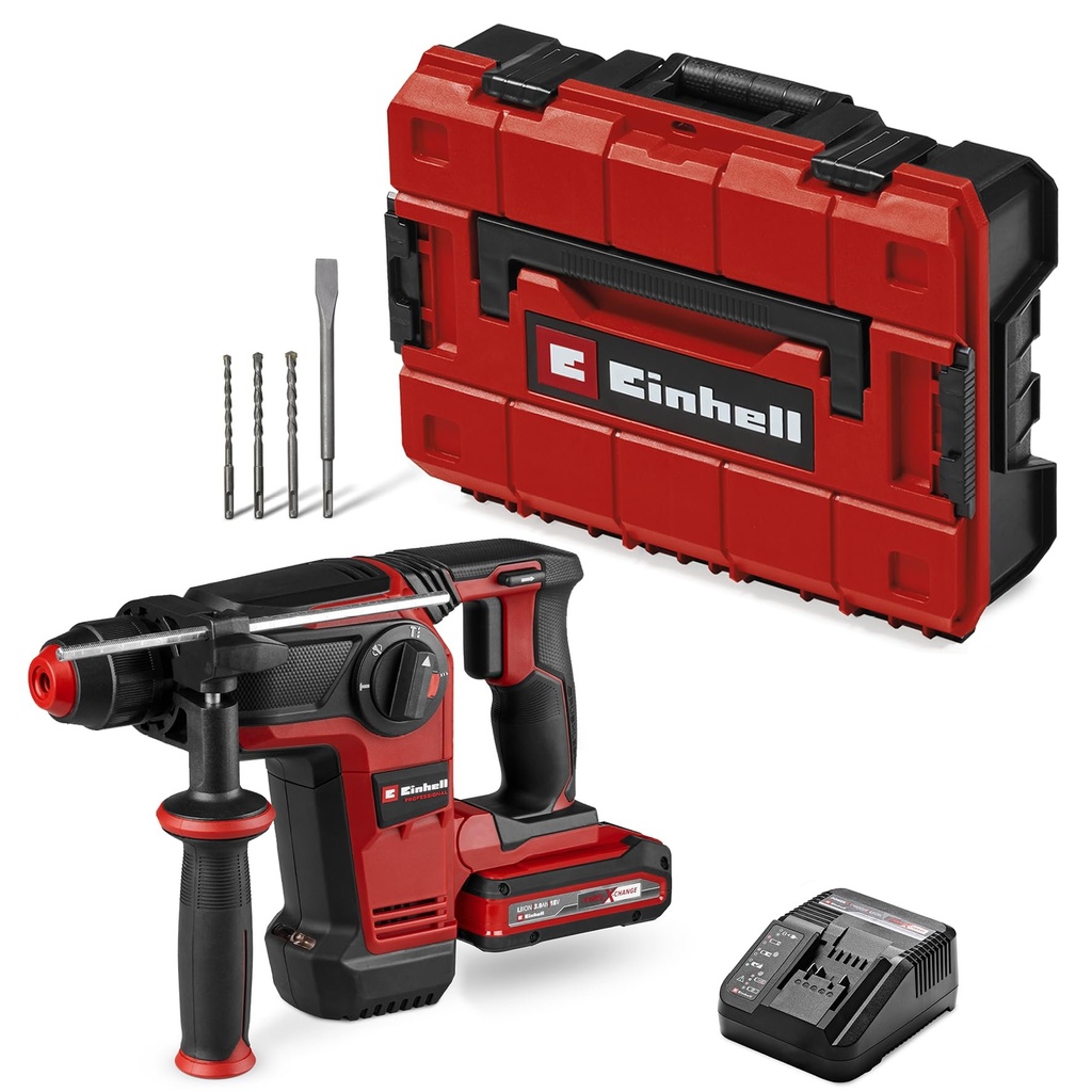 Martillo Perforador Einhell Power X Change TP-HD 18/28 Li BL+4 con Batería 3,0 Ah