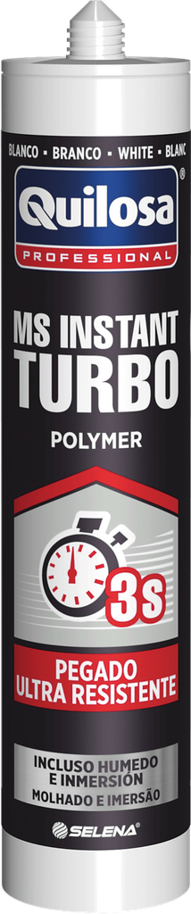 Adhesivo MS Instant Turbo polímero Negro 280ml Quilosa