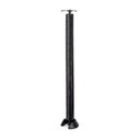 Columna pasacables Hexa, Plástico, Negro - Emuca