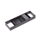 Portacuchillos Orderbox para cajón, 150x470mm, Acero y Madera, Gris antracita - Emuca