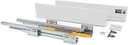 Kit cajón de cocina Concept altura 105mm profundidad 350mm cierre suave acero blanco Emuca