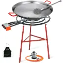 Kit paellero 60cm Garcima mit paellera 70cm und Unterstützung Kabra