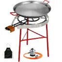 Kit paellero 50cm Garcima + paellera 55cm + + windbreak reinforced support Kabra