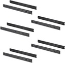 5 sets kogelgeleiders voor lades 45x600mm totale afzuiging zwart Emuca