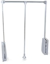 Porte pliante pour armoire en acier chromé réglable 450-600mm Emuca
