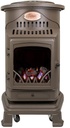 Estufa portátil de gas con llama real 3,4kW Provence marrón miel FireSide