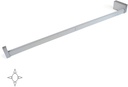 meuble bar réglable 708-858mm avec mat LED blanc aluminium anodisé naturel Emuca