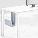 Computer support steel gray metallic Emuca