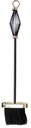 brosse cheminée 50cm or noir Maiol