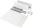 Kit de cajón cocina o baño Vertex con tableros profundidad 500mm altura 178mm módulo 450mm acero blanco Emuca