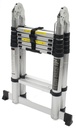 Escalera articulada aluminio 6+6 peldaños 3.8m Mader