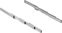 Guías para mesa extensible Lunch+39 para cocina u hogar aluminio anodizado inox Emuca