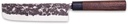 Cuchillo Usuba 18cm serie Osaka acero inoxidable mango madera granadillo forjado 3 Claveles