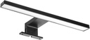 Refletor LED para espelho de banheiro Virgo IP44 300mm plástico pintado de preto Emuca