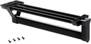 Colgador extraíble Keeper para armario 350mm aluminio pintado negro Emuca