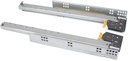 10 Sätze Führungen für Silver Schubladen mit Gesamtauszug 490 mm Stahl Emuca