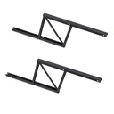 Juego de mecanismos elevables para mesas de centro, permite elevar la mesa 192mm, Acero, Pintado negro - Emuca