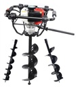 Ahoyadora Taladro de Tierra, 51.2cc, con 3 Brocas, Proteccion - MADER®