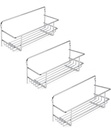 Especiero para pared o mueble de cocina 3 bandejas acero cromado Emuca