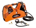 Compresor de pistón Nuair Super Boxy 1.5Hp 2L + pistolas inflar y soplar + manguera