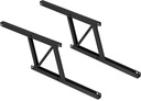 Juego de 2 mecanismos elevables para mesas de centro acero pintado negro Emuca