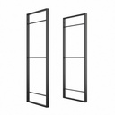 Emuca Estructura para estantería Lader altura 830mm acero pintado negro
