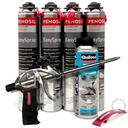Kit pistola Gun Foam C1 + 4 cartuchos espuma proyectable Penosil EasySpray 700ml + limpiador de espuma fresca 500ml