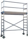 Aluminium steigers PRO pla taf orm 75x250cm hoogte 4,2 m Euroscaffold