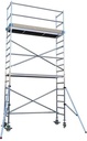 Aluminum scaffolding towers PRO 2 pla taf orms 75x250cm height 6.2m Euroscaffold