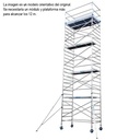 les tours de l'aluminium PRO 5 pla taf ORM 135x250cm 12,2 m de hauteur Euroscaffold