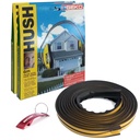 Pack de perfiles adhesivos antirruido de goma para puertas y ventanas 2x6m marrón Geko