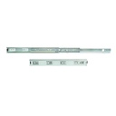 Juego de guías de bolas para cajones de extracción total con escuadras, altura 45mm, logitud 500mm, Acero, Cincado - Emuca