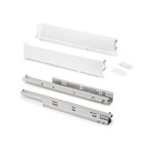 Cajón exterior Simplex 25kg de altura 88mm, profundidad 440mm, Acero, Pintado blanco - Emuca