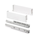 Cajón exterior Simplex 25kg de altura 122mm, profundidad 440mm, Acero, Pintado blanco - Emuca
