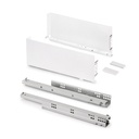 Cajón exterior Simplex 25kg de altura 159mm, profundidad 440mm, Acero, Pintado blanco - Emuca