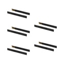 Lote de 5 juegos de guías para cajones, de bolas, altura 45mm, profundidad 300mm, extracción total, cierre suave, Negro - Emuca