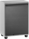 Leicht PVC Schranktür Rollladen AP04 unter dunkelgrau 62,5x35x90,5cm Maiol