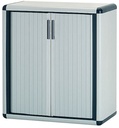 Easy resin cupboard sliding doors Roll AP01 low gray 79x39x85,7 Maiol