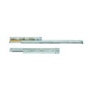 Juego de guías ocultas para cajones Silver, de extracción total, con cierre suave, profundidad 550mm, Acero, Cincado - Emuca