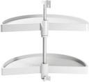 Juego bandejas giratorias mueble de cocina 180º módulo 800mm plástico blanco Emuca