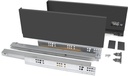 cuisine ou salle de bain Kit tiroir hauteur 131mm profondeur 350mm Vertex Anthracite gris 40 kg Emuca